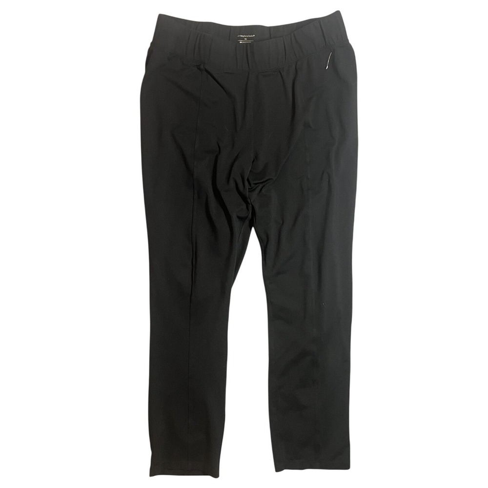 Christopher & Banks Women's XL Black Activewear Pants Yoga‎ Stretch Pockets